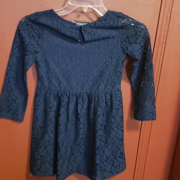 H&M Other - H & M Long Sleeve Navy Blue Lace Dress Size 4-6 Y